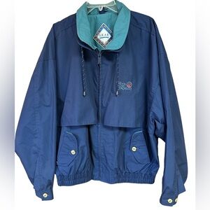 Gear For Sports Hotel Del Coronado Navy/Green Zippered Jacket XXL